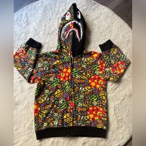 Bape kids Hoodie - baby Milo Shark Mouth Detail